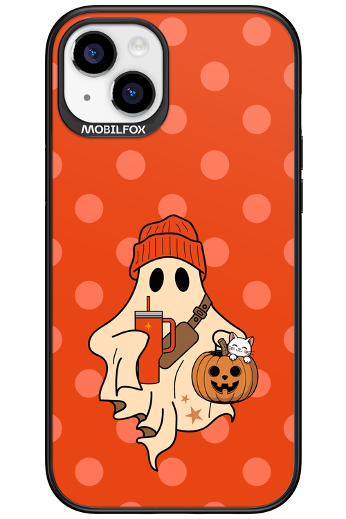 Ghost Girl (Orange) - Apple iPhone 15 Plus