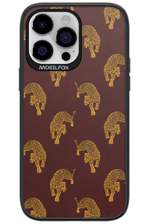 Burgundy Leopard Pattern - Apple iPhone 14 Pro Max