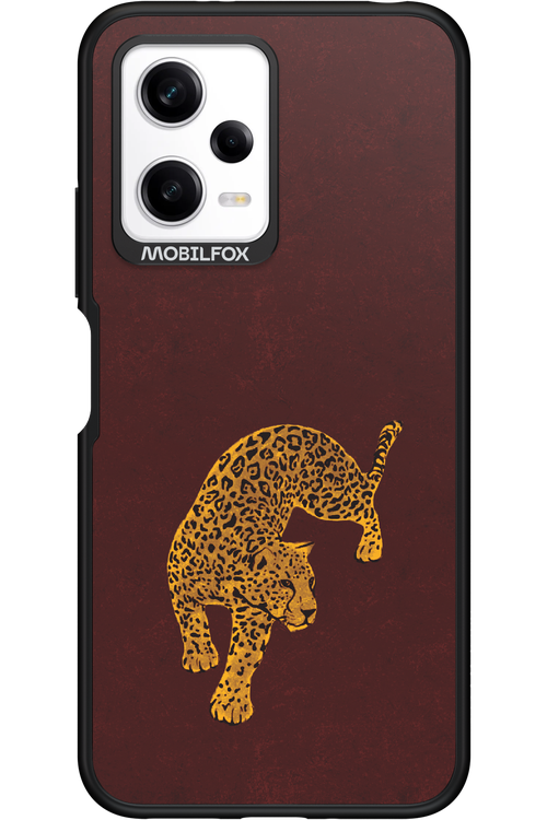 Burgundy Leopard - Xiaomi Redmi Note 12 5G