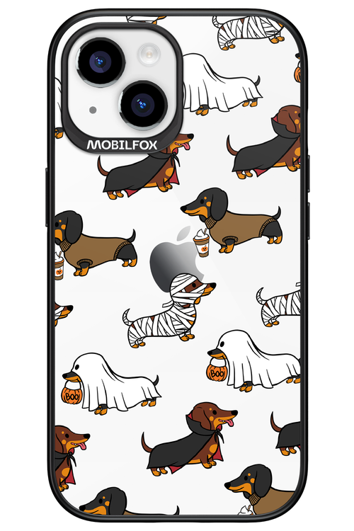 Scary Dachshund (Transparent) - Apple iPhone 15