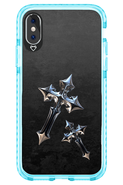 Chrome Crosses - Apple iPhone X