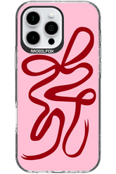 Burgundy Bow - Apple iPhone 16 Pro Max