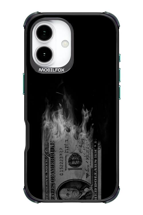 Money Burn B&W - Apple iPhone 17