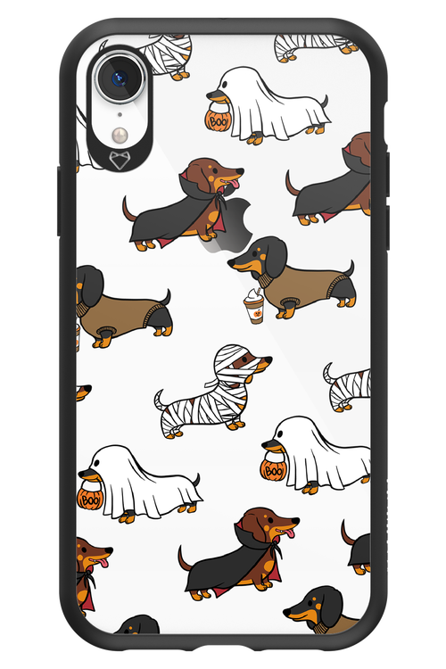 Scary Dachshund (Transparent) - Apple iPhone XR