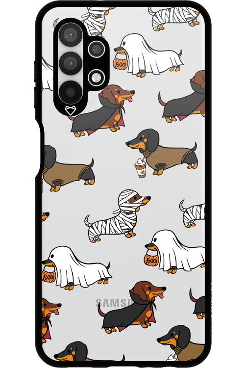 Scary Dachshund (Transparent) - Samsung Galaxy A13 4G