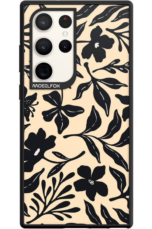 Black Flowers 2.0 - Samsung Galaxy S23 Ultra