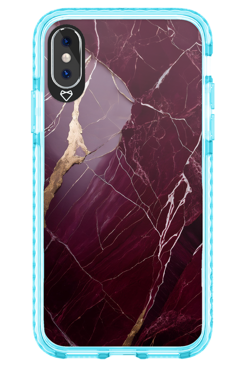 Burgundy Marble - Apple iPhone X