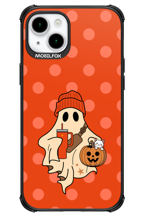 Ghost Girl (Orange) - Apple iPhone 15 Plus