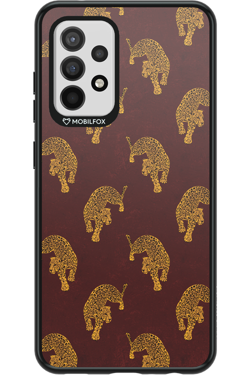 Burgundy Leopard Pattern - Samsung Galaxy A52 / A52 5G / A52s