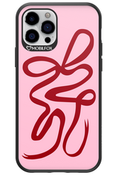Burgundy Bow - Apple iPhone 12 Pro