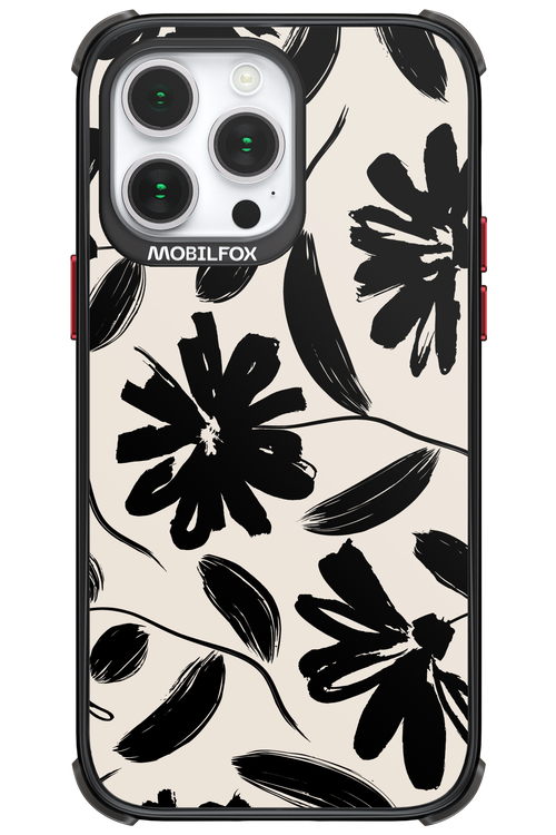 Monochrome Flowerss - Apple iPhone 14 Pro Max