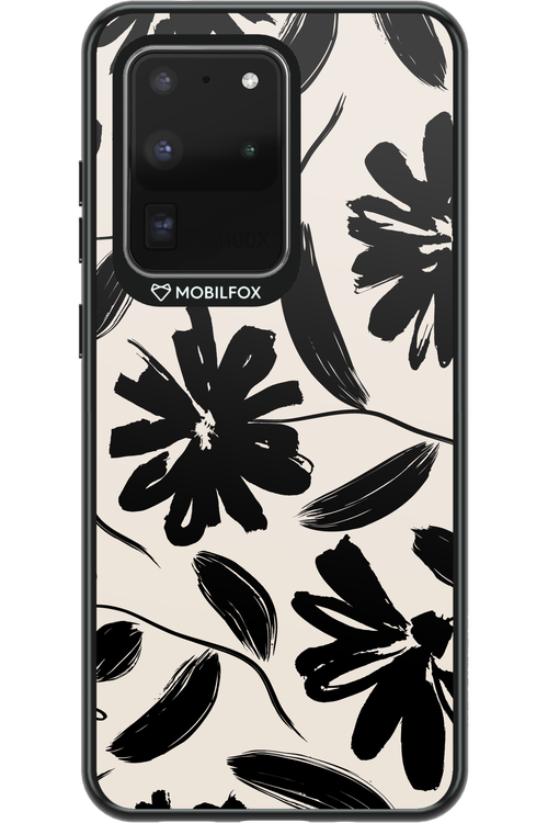 Monochrome Flowerss - Samsung Galaxy S20 Ultra 5G
