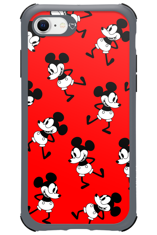 Iconic Mouse (red pattern) - Apple iPhone 8