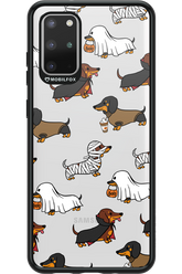 Scary Dachshund (Transparent) - Samsung Galaxy S20+