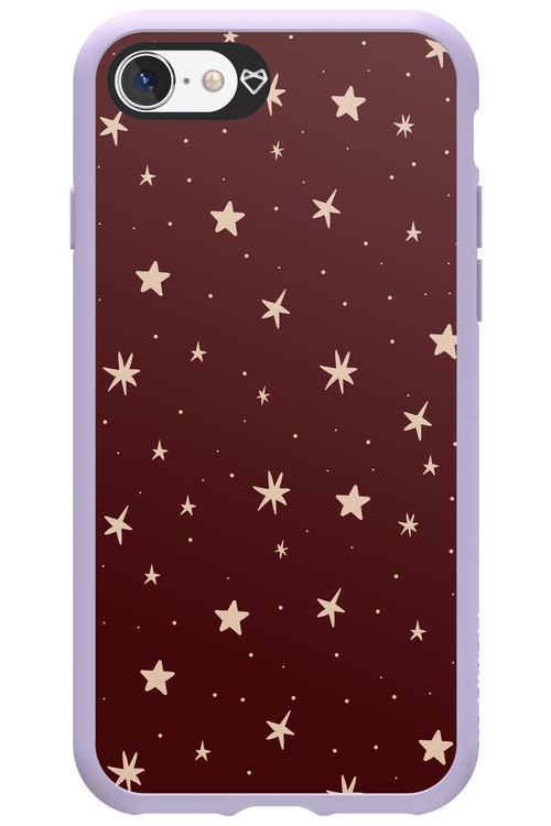Burgundy Stars - Apple iPhone SE 2020