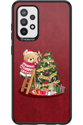Christmas Bear (Burgundy) - Samsung Galaxy A72
