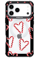 Candy Cane Hearts - Apple iPhone 17 Pro Max