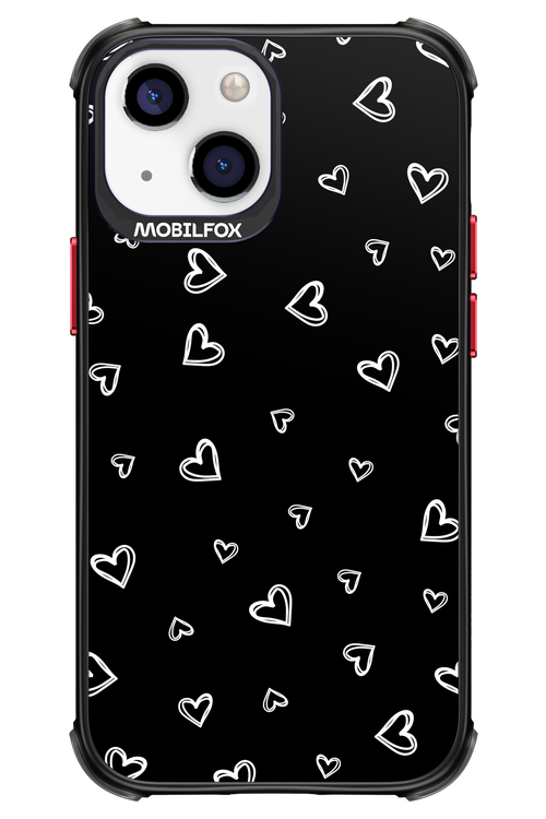 Monochrome Hearts 2.0 - Apple iPhone 13 Mini