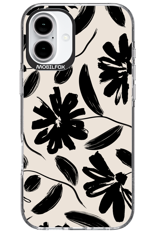 Monochrome Flowerss 2.0 - Apple iPhone 16 Plus