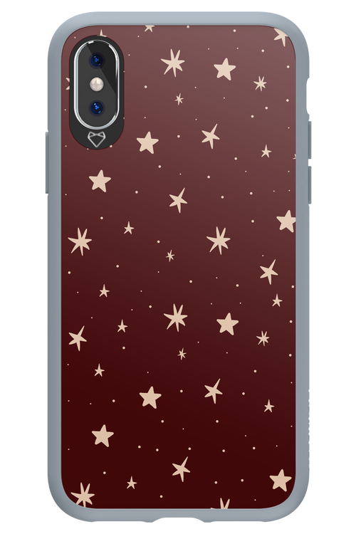 Burgundy Stars - Apple iPhone X