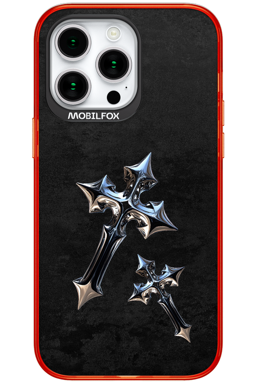 Chrome Crosses - Apple iPhone 15 Pro Max