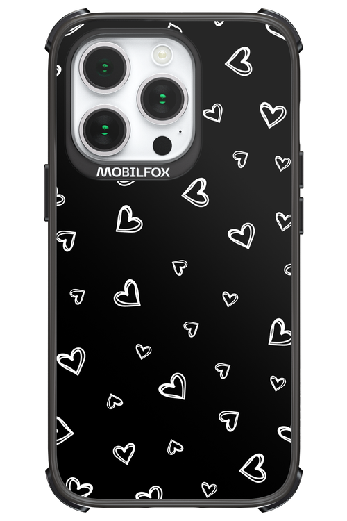 Monochrome Hearts 2.0 - Apple iPhone 14 Pro