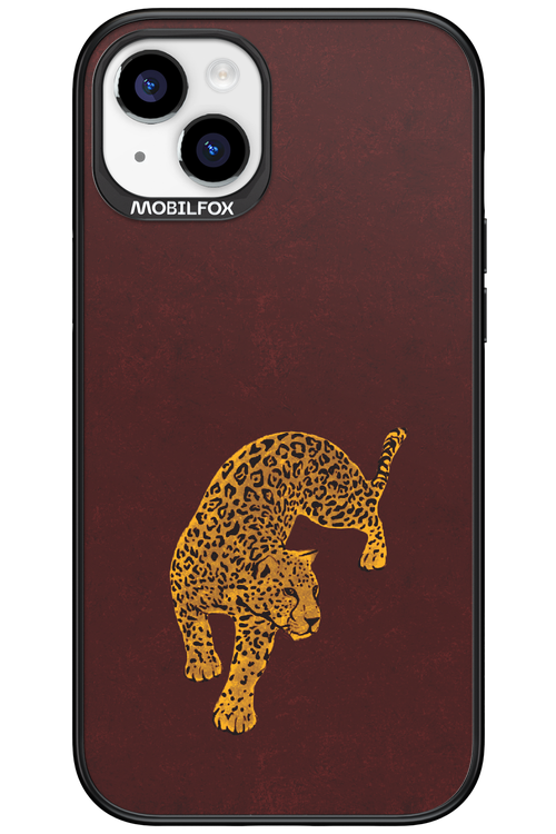 Burgundy Leopard - Apple iPhone 15 Plus