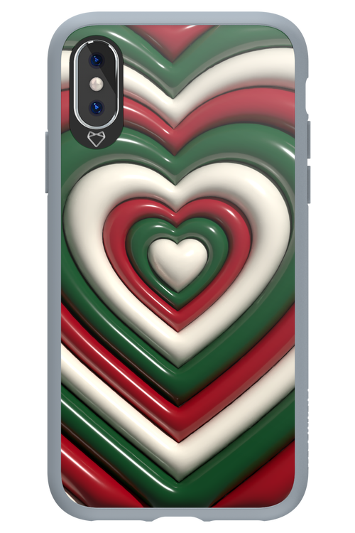 XMAS Hearts - Apple iPhone X