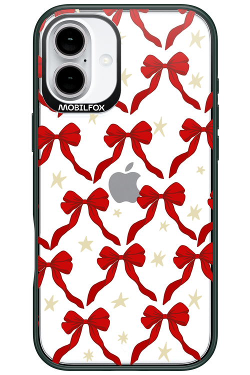 Bow & Stars (Transparent) - Apple iPhone 16 Plus