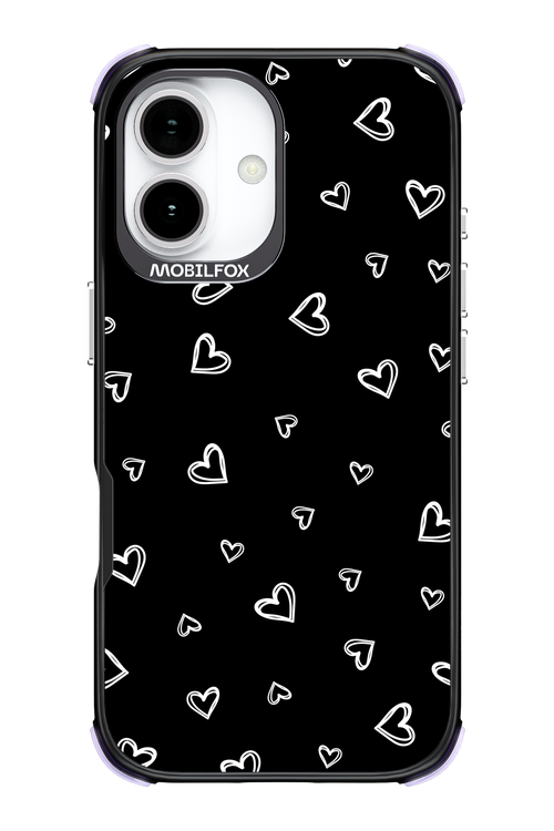 Monochrome Hearts 2.0 - Apple iPhone 17
