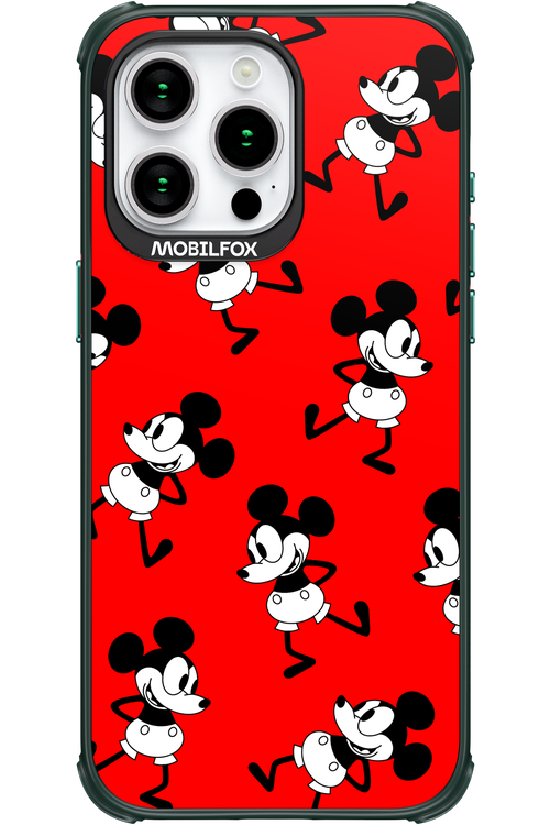Iconic Mouse (red pattern) - Apple iPhone 15 Pro Max