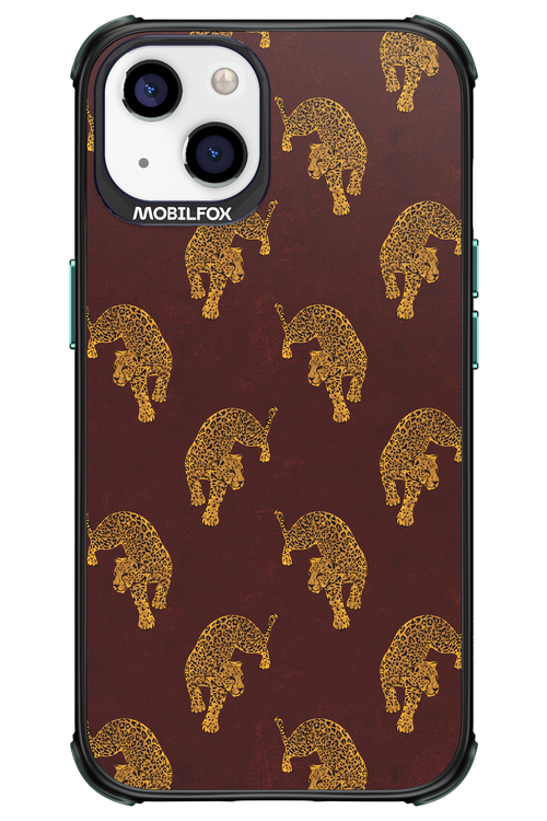 Burgundy Leopard Pattern - Apple iPhone 13