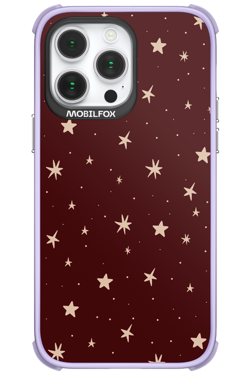 Burgundy Stars - Apple iPhone 14 Pro Max