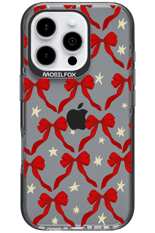 Bow & Stars (Transparent) - Apple iPhone 16 Pro