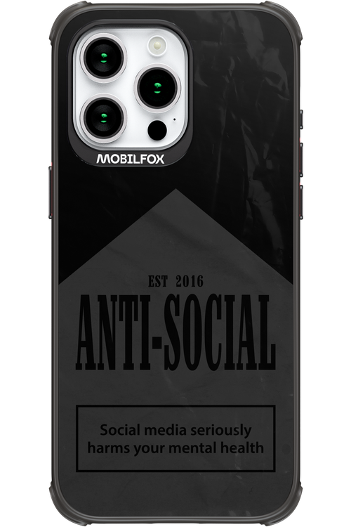 ANTI-SOCIAL (BLVCK) 2.0 - Apple iPhone 15 Pro Max