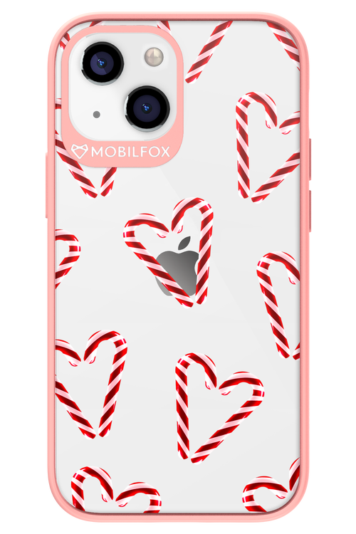 Candy Cane Hearts - Apple iPhone 13 Mini