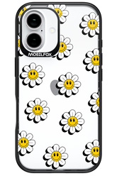 Smiley Flowers Transparent - Apple iPhone 16