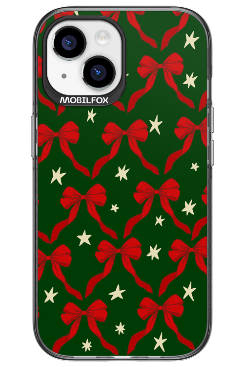Bow & Stars (Green) - Apple iPhone 15