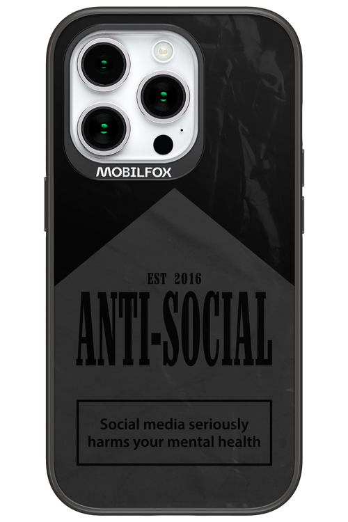 ANTI-SOCIAL (BLVCK) 2.0 - Apple iPhone 15 Pro