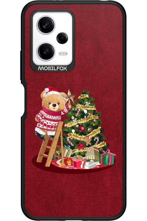 Christmas Bear (Burgundy) - Xiaomi Redmi Note 12 5G
