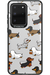 Scary Dachshund (Transparent) - Samsung Galaxy S20 Ultra 5G