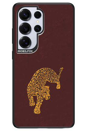 Burgundy Leopard - Samsung S25 Ultra