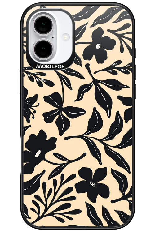 Black Flowers 2.0 - Apple iPhone 16 Plus