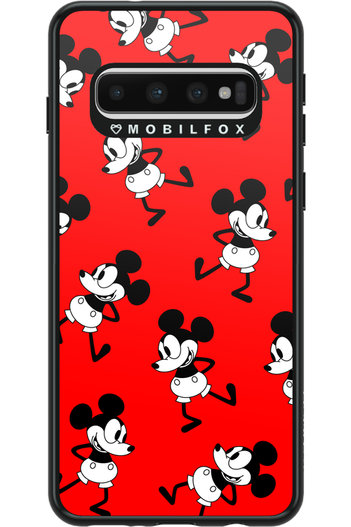 Iconic Mouse (red pattern) - Samsung Galaxy S10