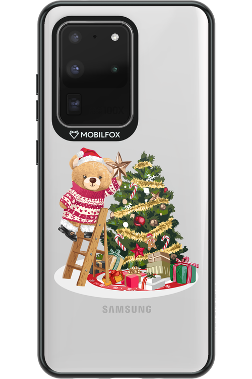 Christmas Bear (Transparent) - Samsung Galaxy S20 Ultra 5G