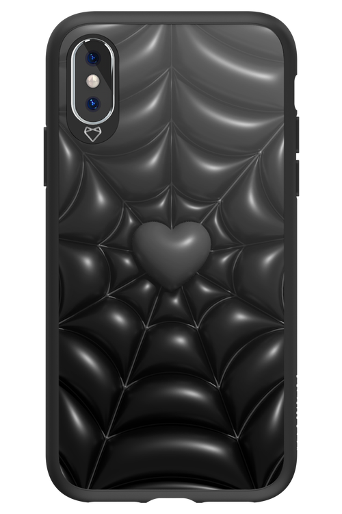 Black Spider Heart - Apple iPhone X