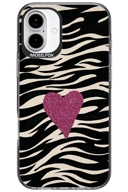 Zebra Heart 2.0 - Apple iPhone 16 Plus