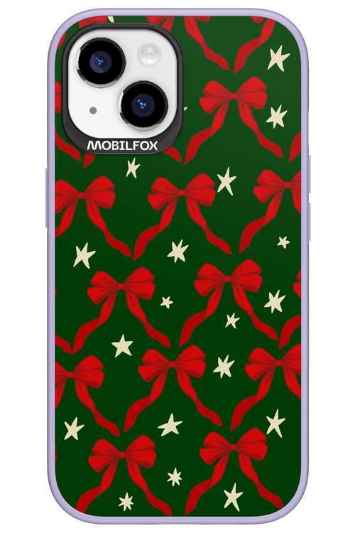 Bow & Stars (Green) - Apple iPhone 15