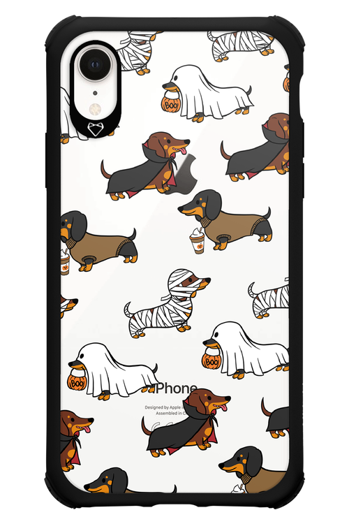 Scary Dachshund (Transparent) - Apple iPhone XR