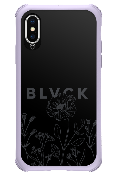 Black Flowers - Apple iPhone X